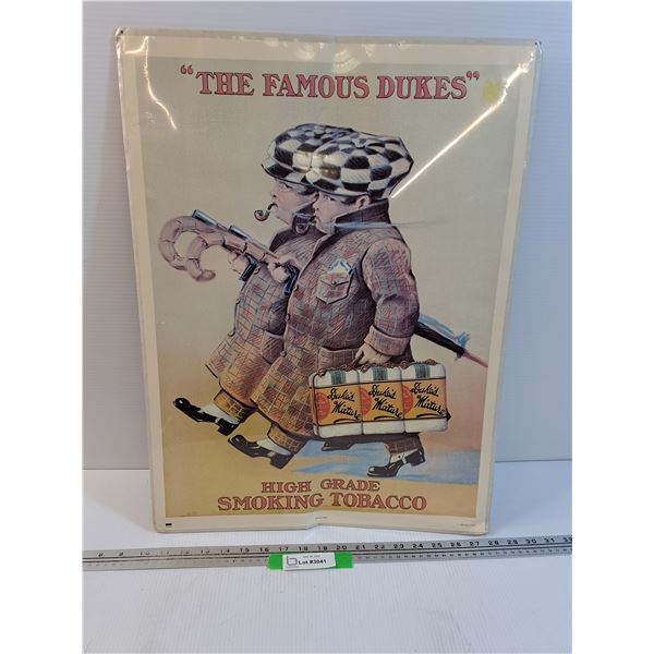 "Dukes" Tobacco Advertisment Print 1984 - 18" x 24"