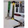 Image 4 : Tool Lot: Star Socket Set, Wobble Socket Set, Clamps, (2) Welding Hammers & Brush