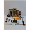 Image 1 : Tool Lot: Socket Sets, Magentic, Hammer, Metal Brush Tool, Misc