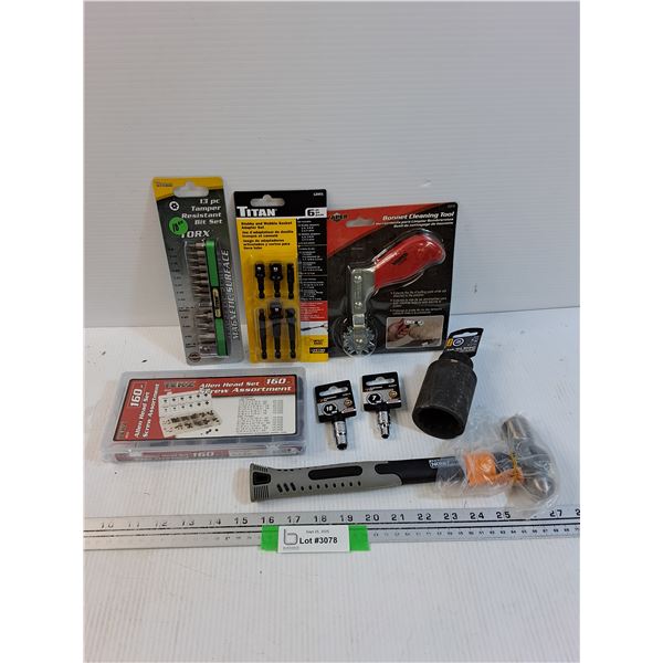 Tool Set: Socket Sets, Hammer, Allen Head Set, Misc