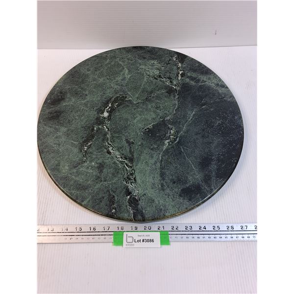 Green Marble Style Table Top - 18" Diameter x 3/4" Thick -  PICK-UP