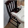 Image 2 : * Dark Wood Adjustable Baby High Chair - PICK UP ONLY