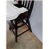 Image 4 : * Dark Wood Adjustable Baby High Chair - PICK UP ONLY