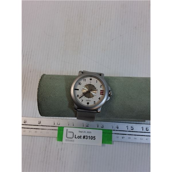 All Stainless Esprit Quartz Watch - Works