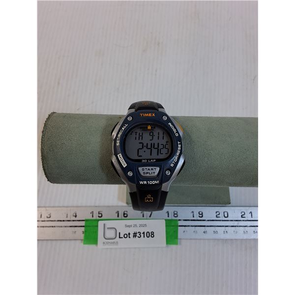 Timex Ironman - Black Rubber Band Watch - Works
