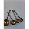 Image 2 : (4) Measuring Spoons & (6) Salt Cellar Style Spoons