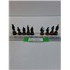 Image 1 : (9) Metal Soldiers Figurines - 2" Tall