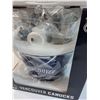 Image 2 : Vancouver Canucks Hockey Ice Bucket & Glasses Set in Box - NOS