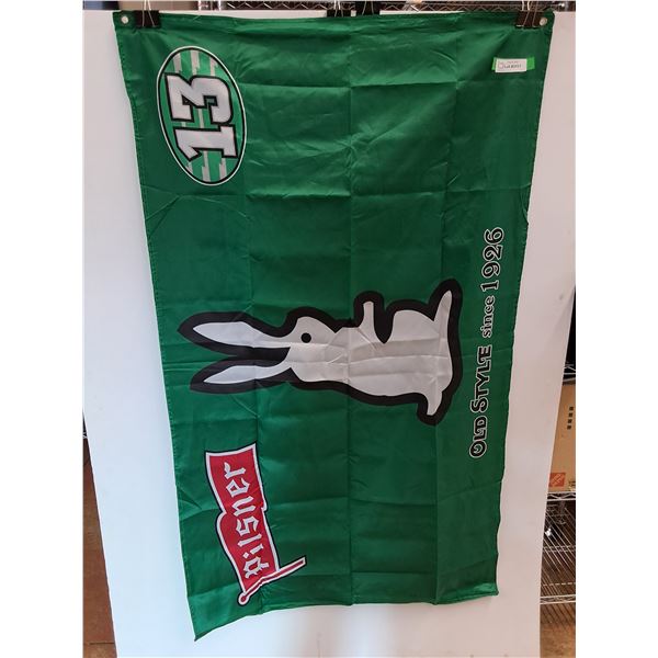 Pilsner Saskatchewan Roughriders Flag - 35" x 60"