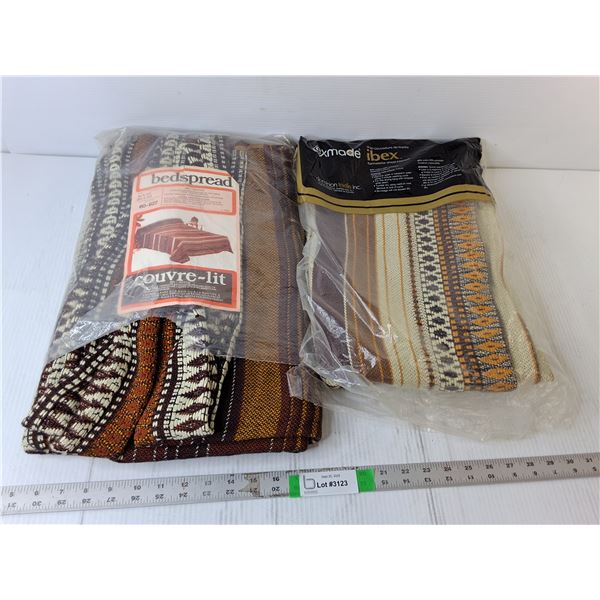 (2) Navajo Style Bedspread/Sheet Blankets