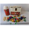 Image 1 : Vintage Fisher Price Family Play Farm, Storage Container & Toy Figurines