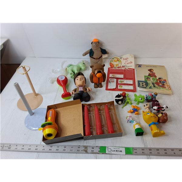 Miscellaneous Figurines, Candles, Christmas Tags