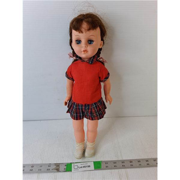Vintage Plastic Doll 16"