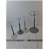 Image 1 : (4) Doll Stands Up to 13"
