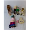Image 2 : (6) Vintage Dolls- Dutch, Spanish, Japanese