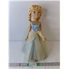 Image 1 : Frozen Style Plastic Doll with Stand 17" Tall