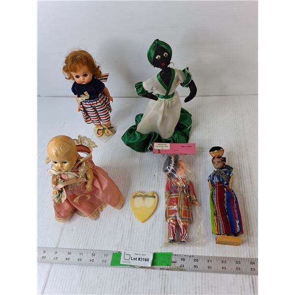 (5) Dolls- British, African, Misc.