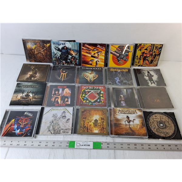 (20) Rock CDs-Metallica, Judas Priest, Motley Crue, Misc.