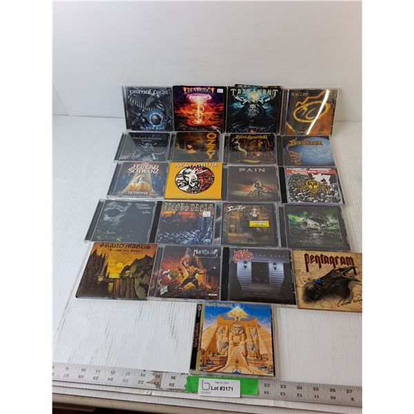 (21) Rock CDs- Ozzy Osbourne, Iron Maiden, Pentagram, Misc