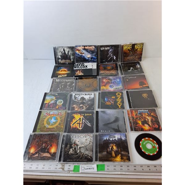 (24) Mostly Rock CDs- Ozzy Osbourne, Iced Earth, Apocalyptica, Misc.