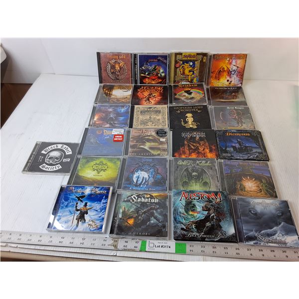 (25) Rock CDs- Black Label Society, Alestorm, Iced Earth, MIsc.
