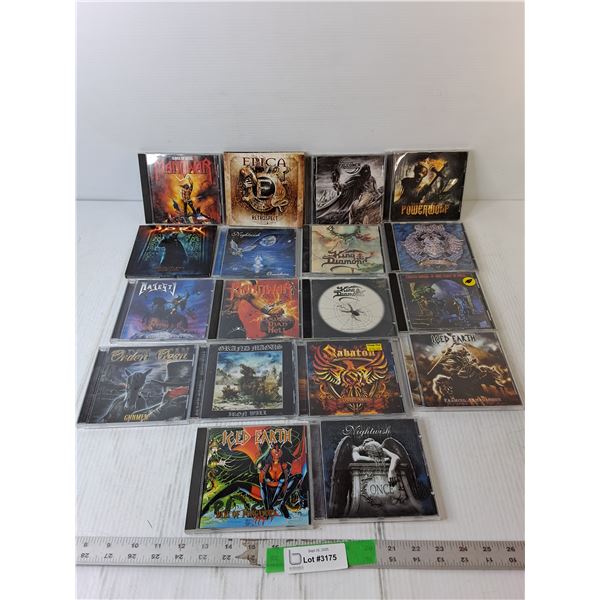 (18) Rock CDs- King Diamond, Nightwish, Epica, Misc.