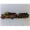 Image 2 : (2) Wooden Antique Style Trucks Up to 11.5"