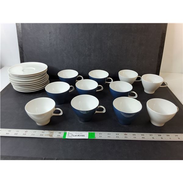 'Thomas' German Ceramic Dish Set- (11) Cups, (10) Dessert Plates