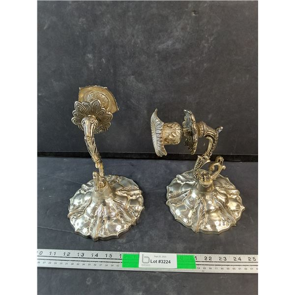 (2) Metal Wall Candle Holders
