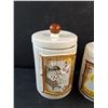 Image 2 : (2) Ceramic Canisters with Lids