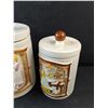 Image 3 : (2) Ceramic Canisters with Lids