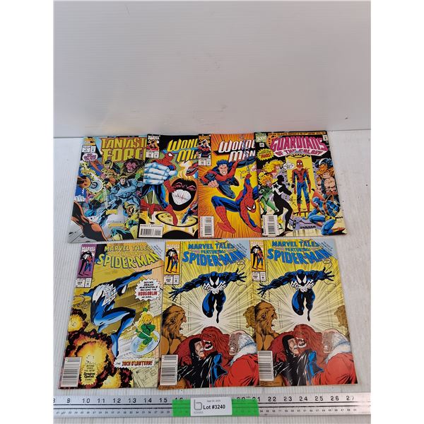 Vintage Marvel Comics - Spider Man, Wonder Man, Guardians of the Galaxy