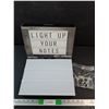 Image 1 : Merkury Personal LED Light Box - As Is, Letters Included