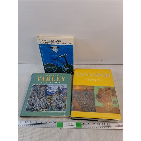 (3) Books - Polish Art & Architecture, Peter Varley, Van Gogh