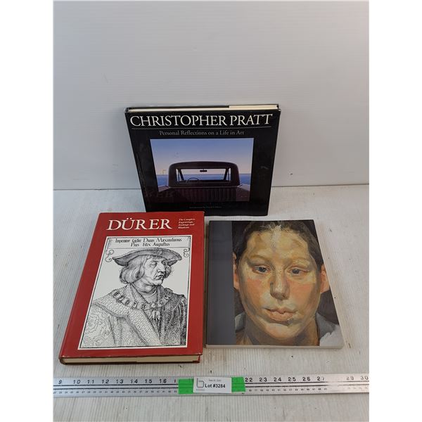 (3)  Books - Christopher Pratt, Durer, Lucian Freud