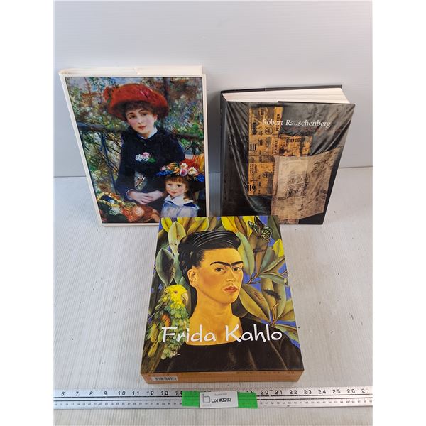 (3) Books - Robert Rauschenberg, Frida Kahlo, Renoir
