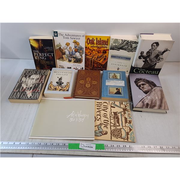 Various Books - The Adventures of Tom Sawyer, Oak Island, Jean Cocteau