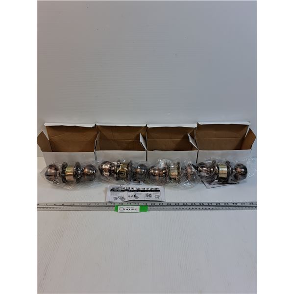 (4) Door Knob Locking Sets