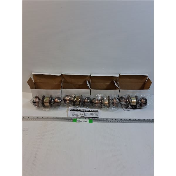(4) Door Knob Locking Sets