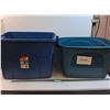Image 1 : * (2) Rubbermaid Storage Totes (No Lids): 24" x 17" x 17" & 23" x 16"x 16" - CANNOT SHIP
