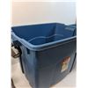 Image 4 : * (2) Rubbermaid Storage Totes (No Lids): 24" x 17" x 17" & 23" x 16"x 16" - CANNOT SHIP