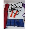Image 3 : (2) Skip Ropes, Weighted Exercise Ankle & Wrist Weights, Hand Strengthener