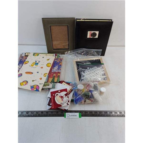 Assorted New Gift Wrap (Simpsons), Greeting Cards, Craft Sand, Frame, Recipe Album, Letter Board