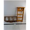 Image 1 : (2) Mountable Wooden Display Shelves - 20x10" & 25x10.5" - Pickup Preferred