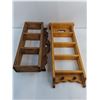 Image 2 : (2) Mountable Wooden Display Shelves - 20x10" & 25x10.5" - Pickup Preferred