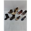 Image 2 : (8) Collectable Miniature Shoes/Boots Ornaments
