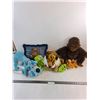 Image 1 : (6) Stuffy Toys ( Gorilla, Foofur, Tiger with Long Legs etc), "Mother Appreciation" Pillow