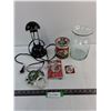 Image 1 : Desk Lamp - Working/Tested, Temporary Tattoo Kit, Vase, Craft Wire, Misc.