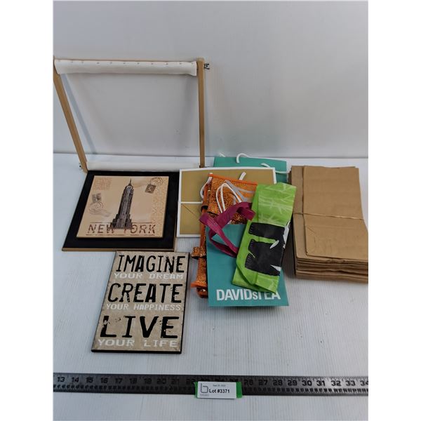Wall Art, Gift Bags, Brown Paper Bags