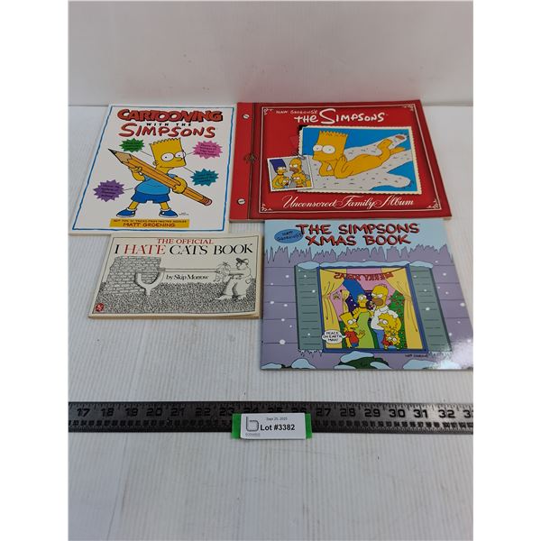 (4) Cartoon Books (3-Simpson's & I Hate Cats)